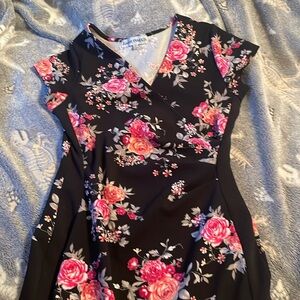 Large flower dress